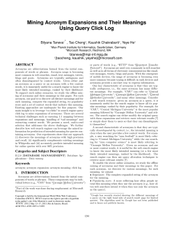 Mining Acronym Expansions and Their Meanings