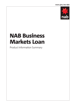 NAB Business Markets Loan