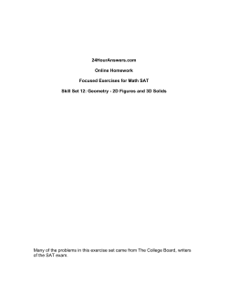 2D Figures and 3D Solids