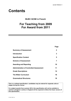 Unitised GCSE in French pdf