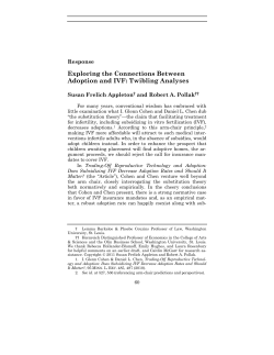 Exploring the Connections Between Adoption and IVF: Twibling