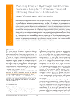 Modeling Coupled Hydrologic and Chemical Processes - PC