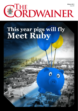 Meet Ruby Meet Ruby - Worshipful Company of Cordwainers