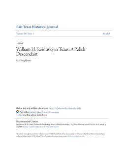 William H. Sandusky in Texas: A Polish