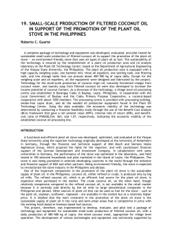 19. small-scale production of filtered coconut oil