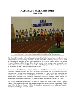 naia race walk history