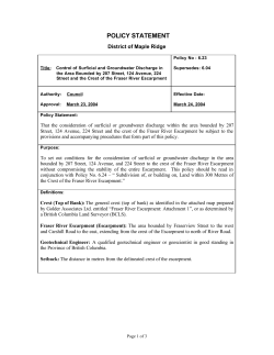 Control of Surficial and Groundwater Discharge in the Area&hellip;