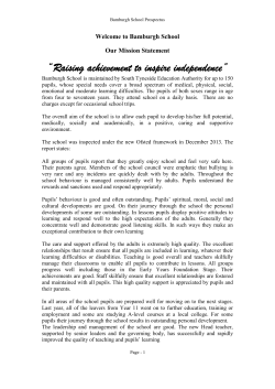 Raising achievement to inspire independence