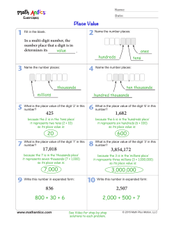 Place Value - Math Antics