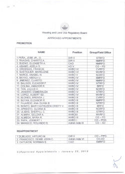 PROMOTION NAME Position Group/Field Office