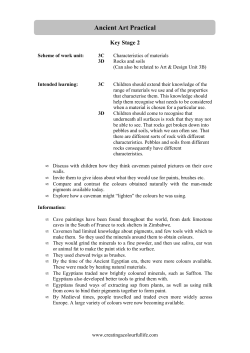 Ancient Art KS2 - Creating A Colourful Life