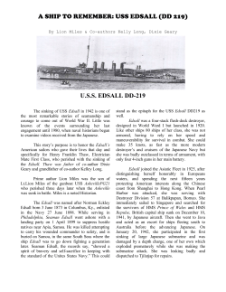 a ship to remember: uss edsall (dd 219) - USS Houston CA-30