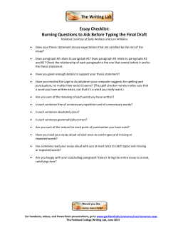 Essay Checklist: Burning Questions to Ask Before Typing the Final