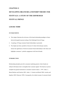 chapter 12 developing brand relationship theory for festivals