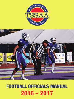 football officials manual