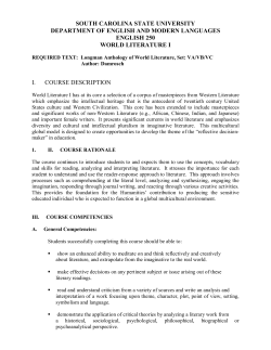 south carolina state university department of english and modern