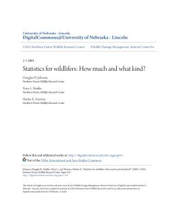 Statistics for wildlifers: How much and what kind?