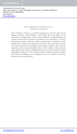 the cambridge companion to thomas jefferson