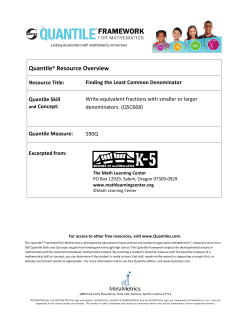 Finding the Least Common Denominator