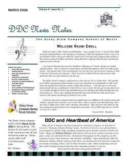 DDC News Notes - Dinky Drum Company