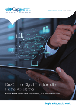 DevOps for Digital Transformation: Hit the Accelerator
