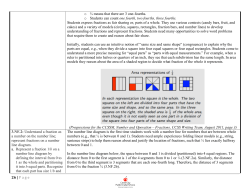 26 | Page o &frac34; means that there are 3 one-fourths