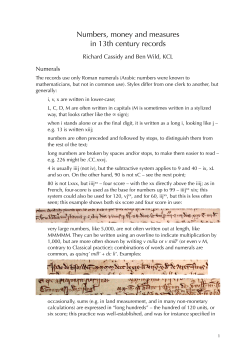 Numbers - Reading Records Links