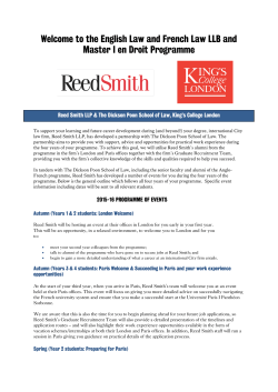 Reed Smith 2015 - King`s College London
