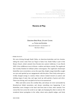 Ravens at Play - UTS ePRESS Journals