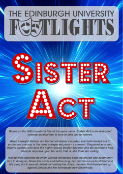 Audition Pack doc - The Edinburgh University Footlights