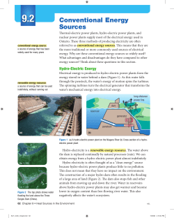 Conventional Energy Sources