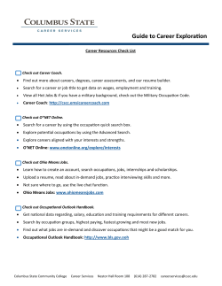 Guide to Career Exploration - Columbus State Community College