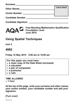 Free-Standing Mathematics Qualification - Foundation Level