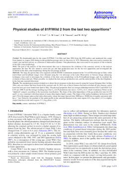 Physical studies of 81P/Wild 2 from the last two apparitions⋆