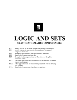 logic and sets - Cengage Learning