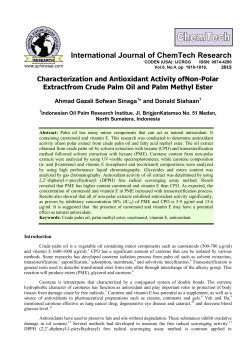 Characterization and - International Journal of ChemTech Research