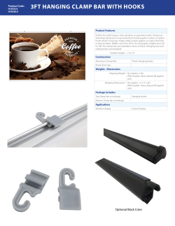 3ft hanging clamp bar with hooks