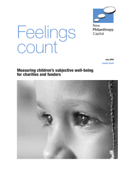 Measuring children`s subjective well