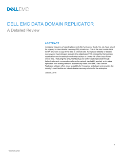 Dell EMC Data Domain Replicator