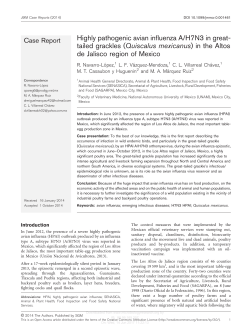 Highly pathogenic avian influenza A/H7N3 in great