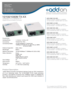10/100/1000M TX-XX - CNET Content Solutions