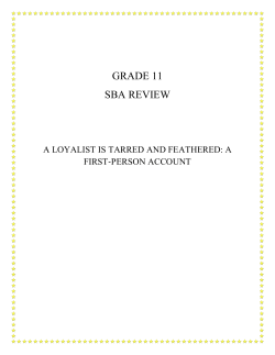 GRADE 11 SBA REVIEW