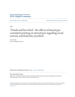 Drunk and hot chick - EWU Digital Commons