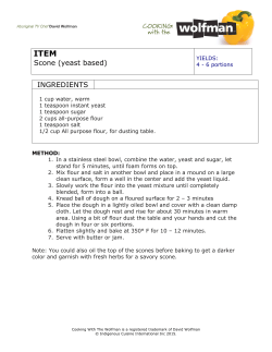 Scone (yeast based) - Cooking With the Wolfman