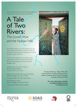 A Tale of Two Rivers: The Lower Wye and the Nubian Nile Exhibition