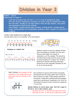 Divide 2-digit numbers by a single digit