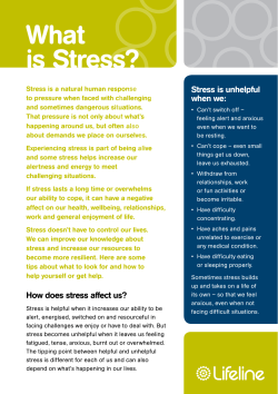 Fact Sheet: What is Stress?