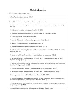 Math Kindergarten