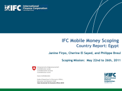 IFC Mobile Money Scoping