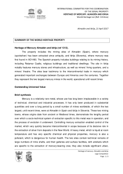 SUMMARY OF THE WORLD HERITAGE PROPERTY